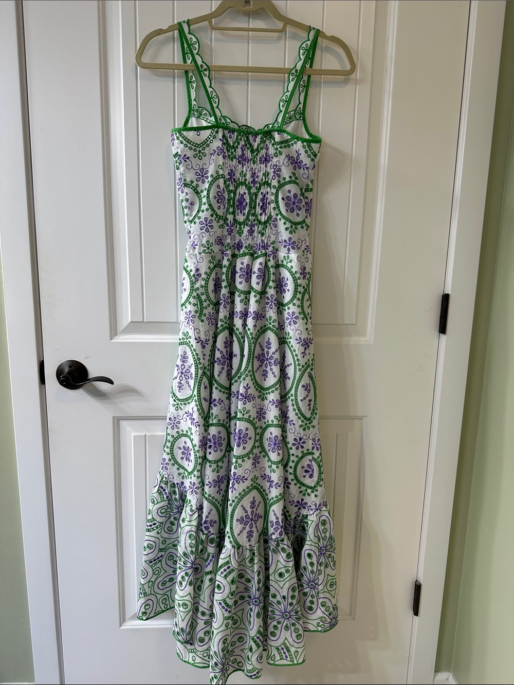 Charo Ruiz Ibiza Eyelet Purple and Green Dress Size-XS - Picture 8 of 8